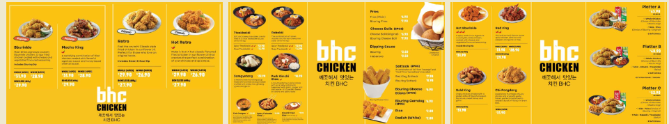 BHC CHICKEN OTHERS MENU AND PRICES