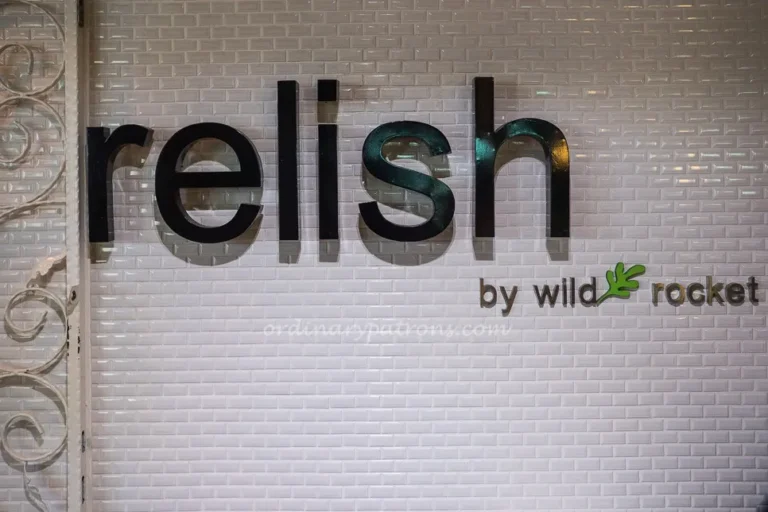 Relish Menu Singapore With Updated Prices