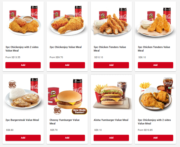 CHICKENJOY VALUE MENU WITH PRICES