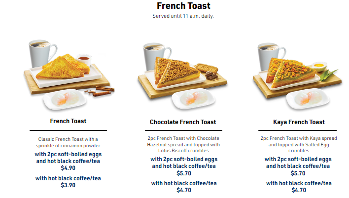 LJS FRENCH TOAST Menu With Prices