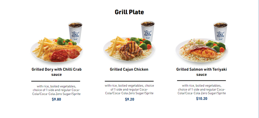 LONG JOHN SILVER’S GRILL PLATE Menu With Prices