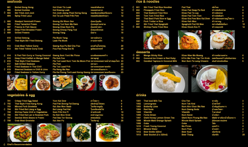 NUMMUN APPETISERS MENU WITH PRICES