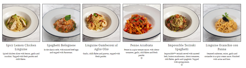 PIZZA EXPRESS PASTA PRICES