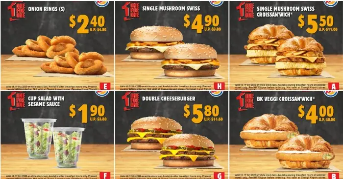 Burger King Menu Singapore With Updated Prices 2024