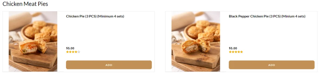 COTTAGE PIES CHICKEN MEAT PIES PRICES