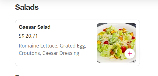 Harry's Salads & Fries Menu