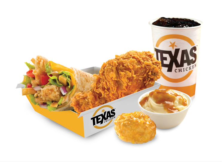 TEXAS CHICKEN INDIVIDUAL COMBO MENU WITH PRICES