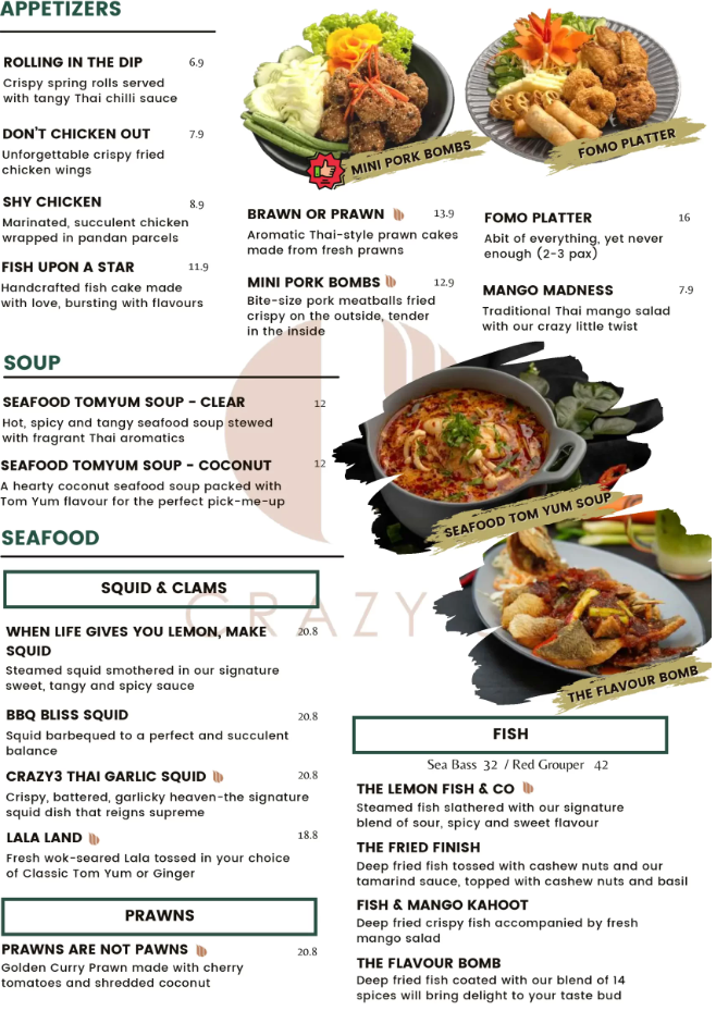 ThaiLily Restaurant appetizer menu