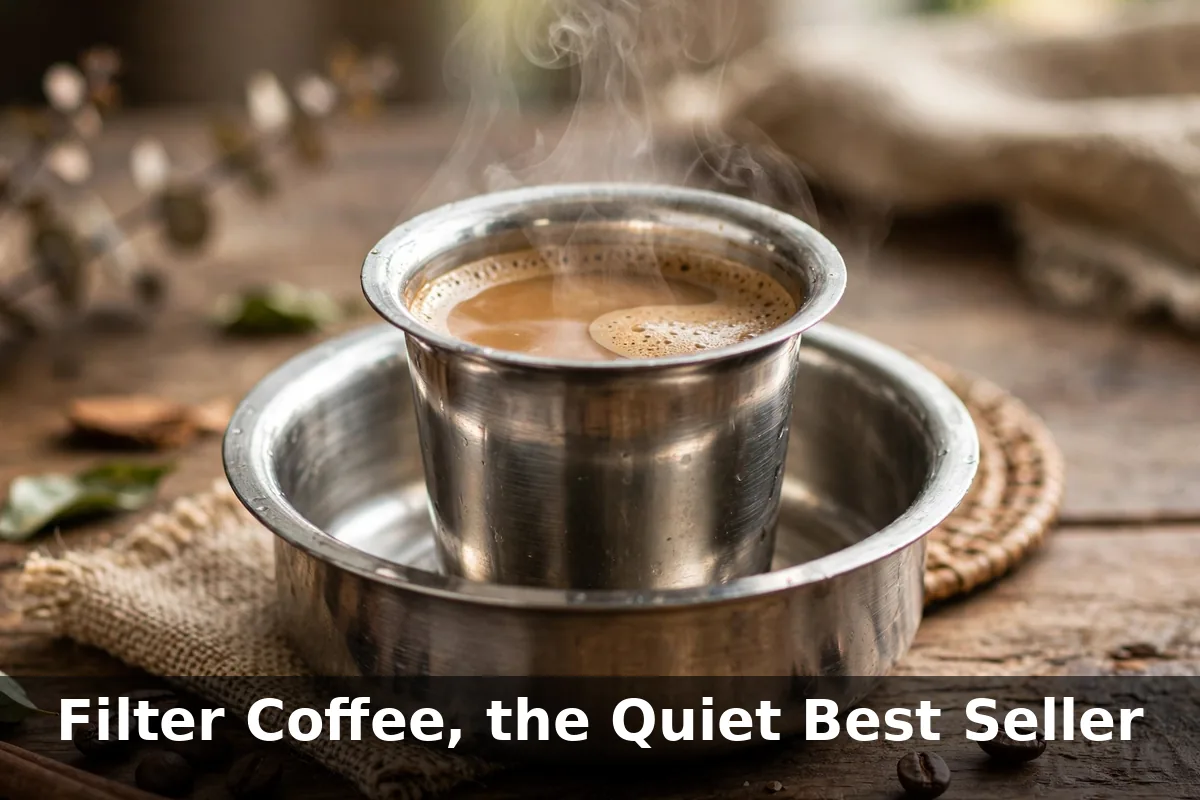 Filter coffee, the quiet best seller