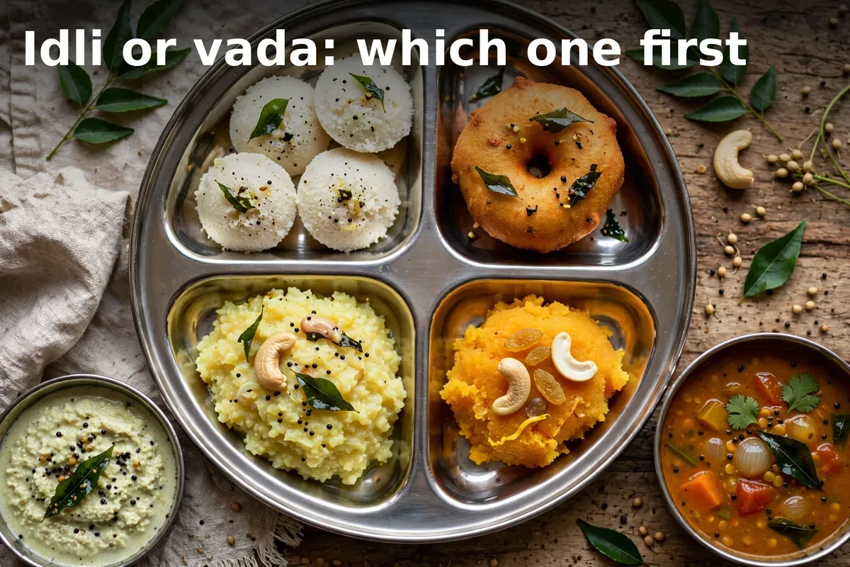 Idli or vada: which one first