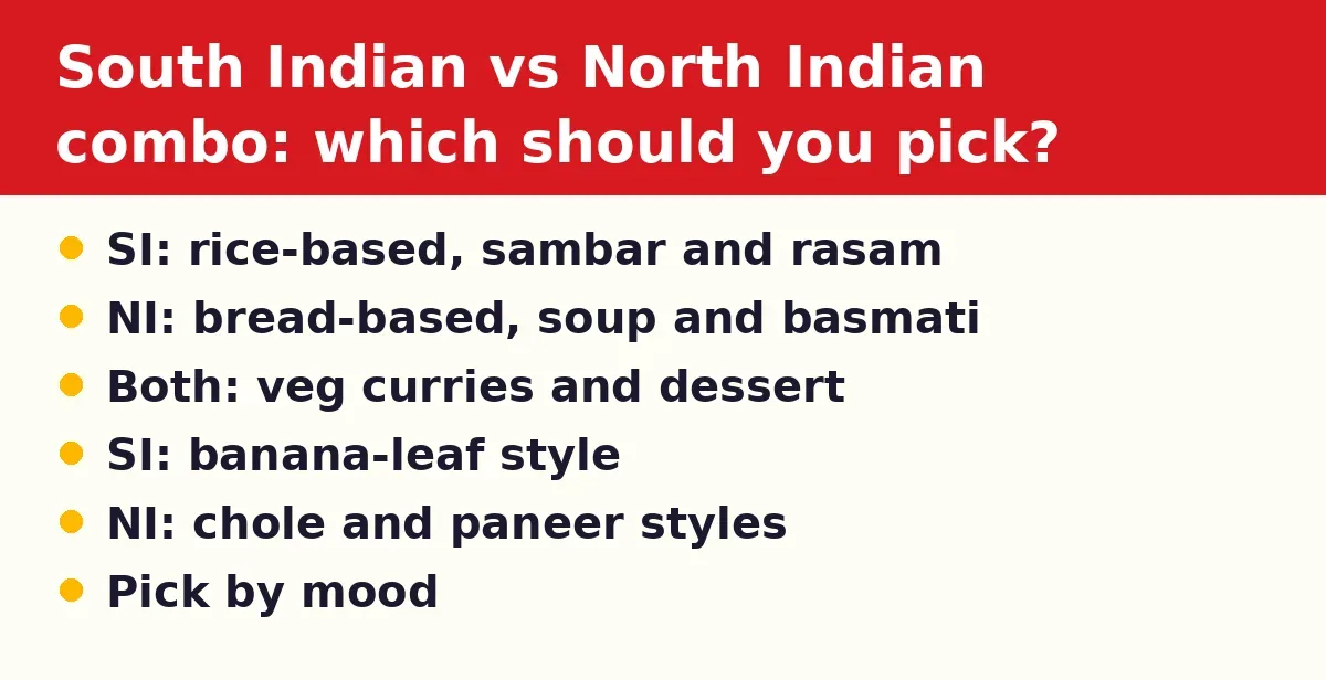 South Indian vs North Indian combo: which should you pick?