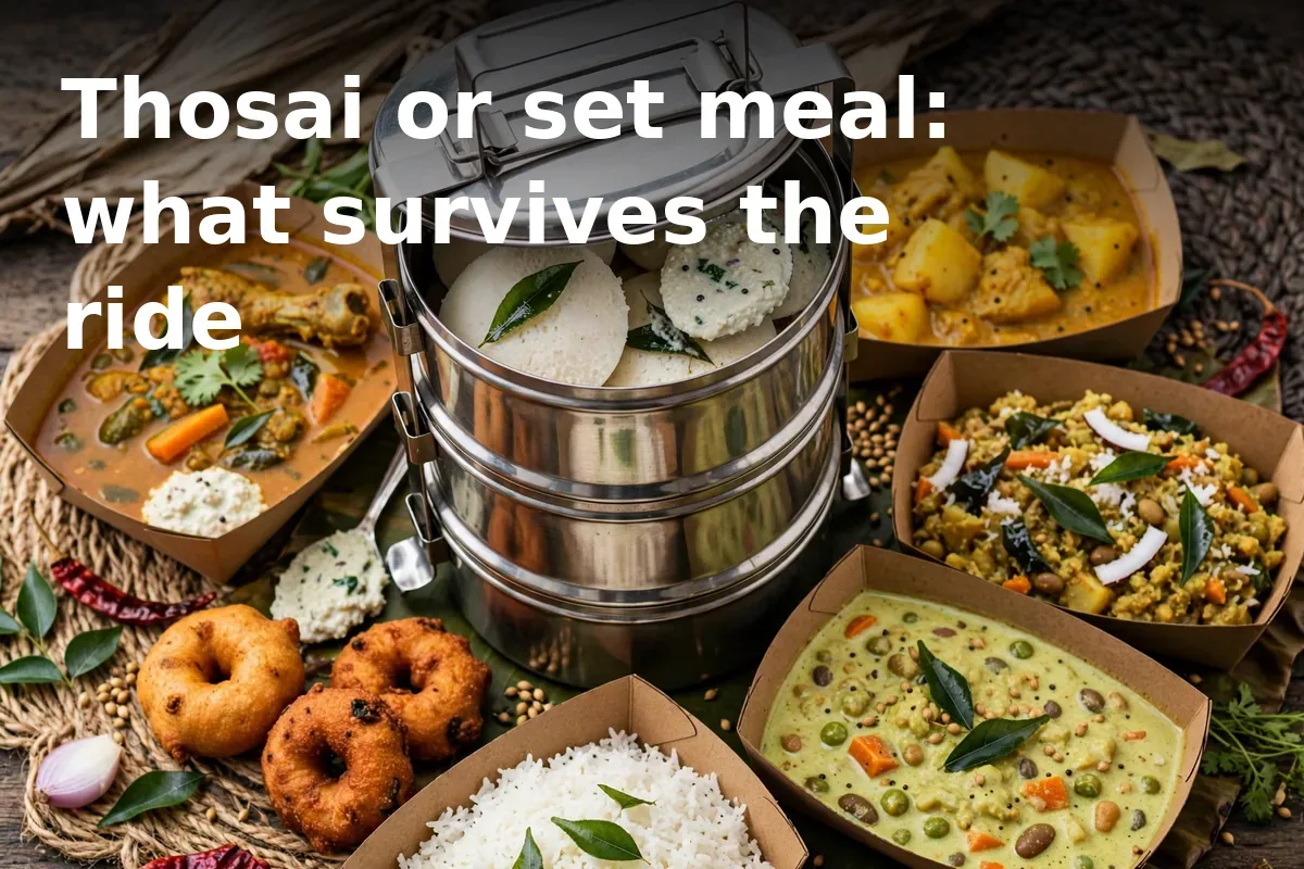 Thosai or set meal: what survives the ride