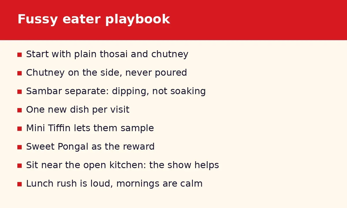 How do you handle a fussy eater here?