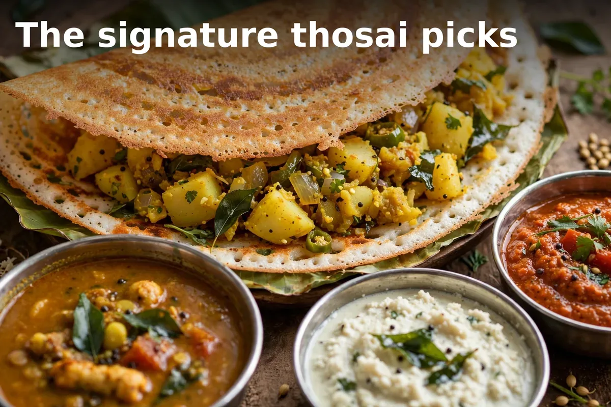 The signature thosai picks