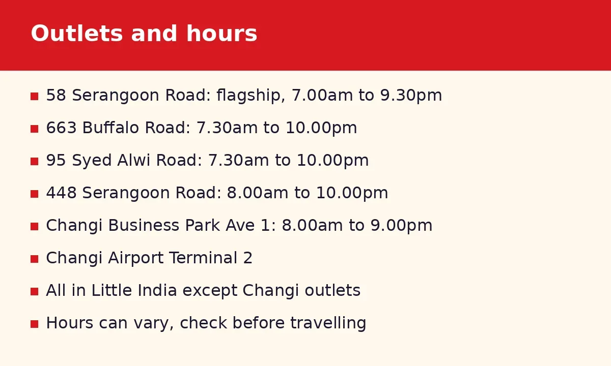 Where can you find Ananda Bhavan, and what are the hours?