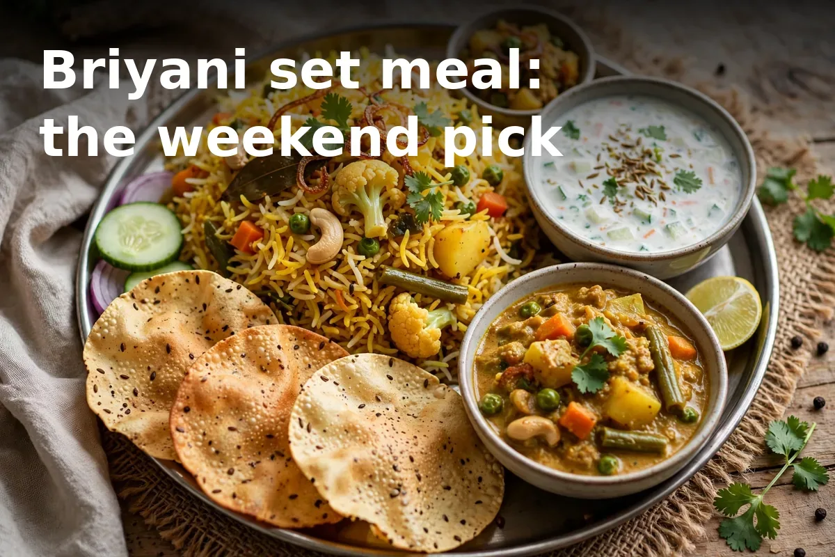 Briyani set meal: the weekend pick