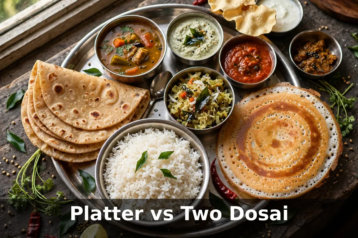 When the $9 platter beats two dosai