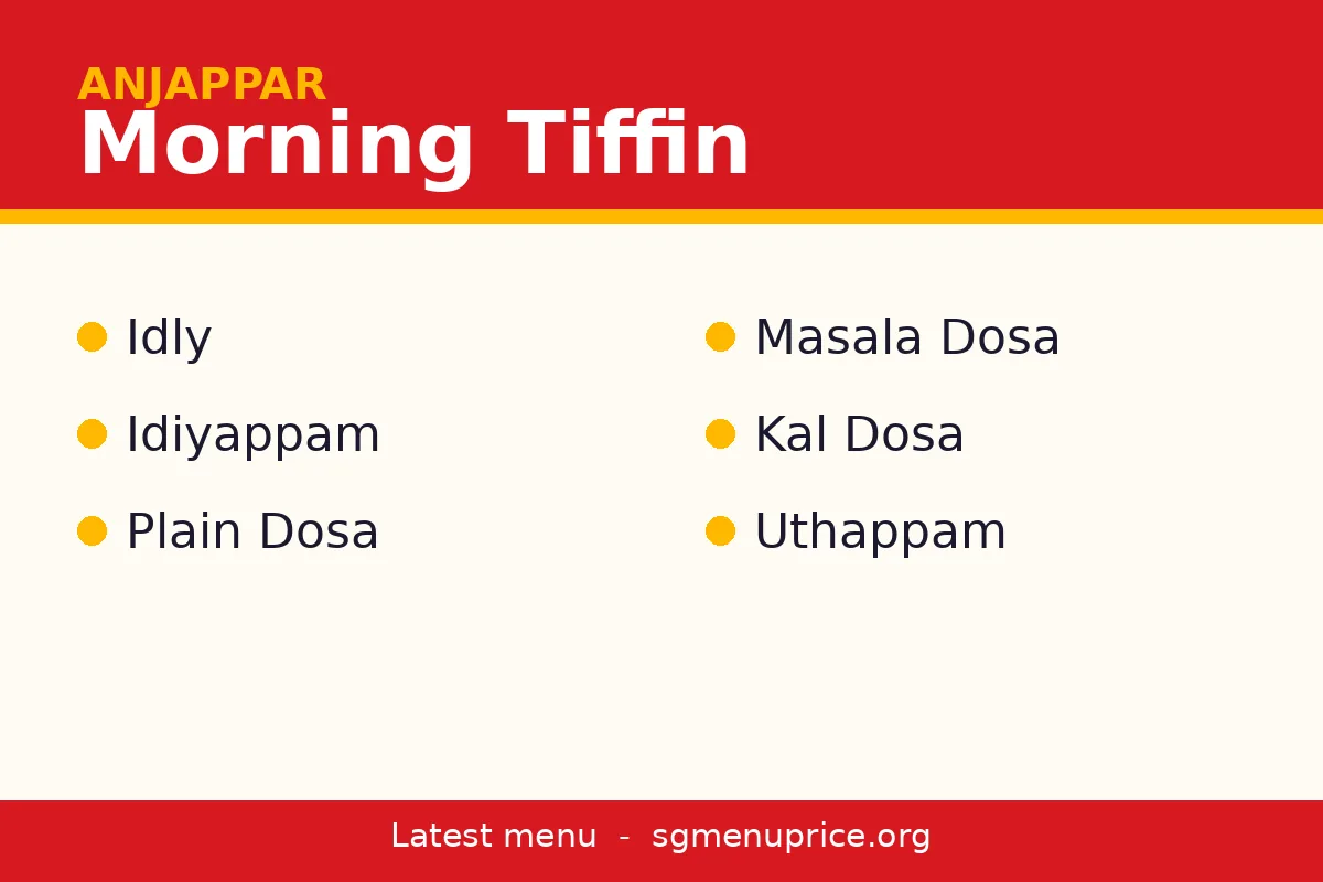 Which tiffin items make the best morning meal?