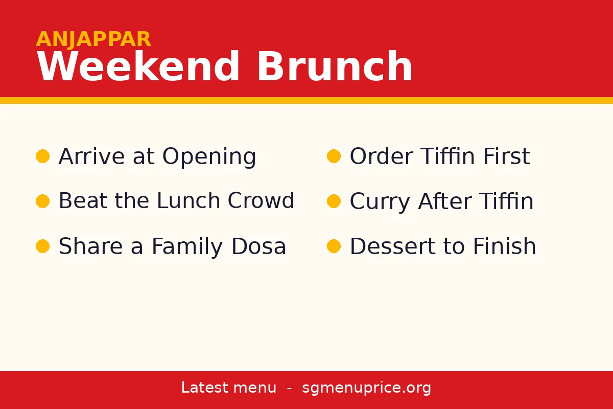 When should you go for a weekend brunch at Anjappar?