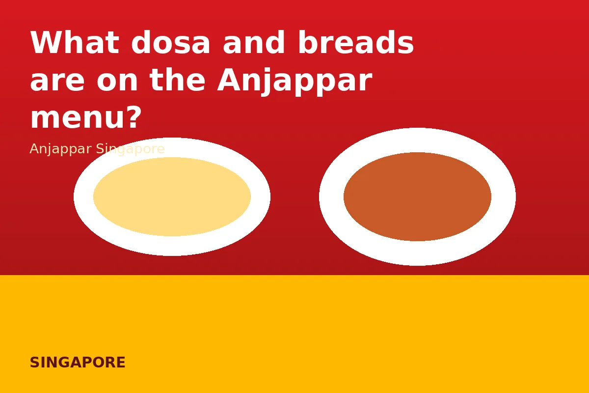 What dosa and breads are on the Anjappar menu?