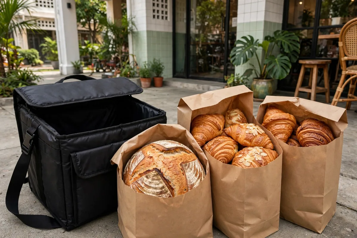 How does the baker cook delivery menu work?