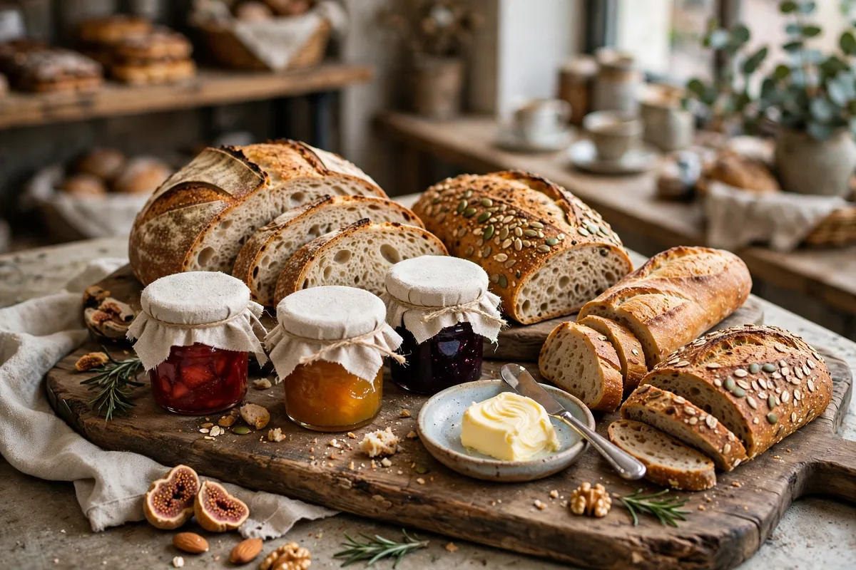 What is on the Baker & Cook menu card?