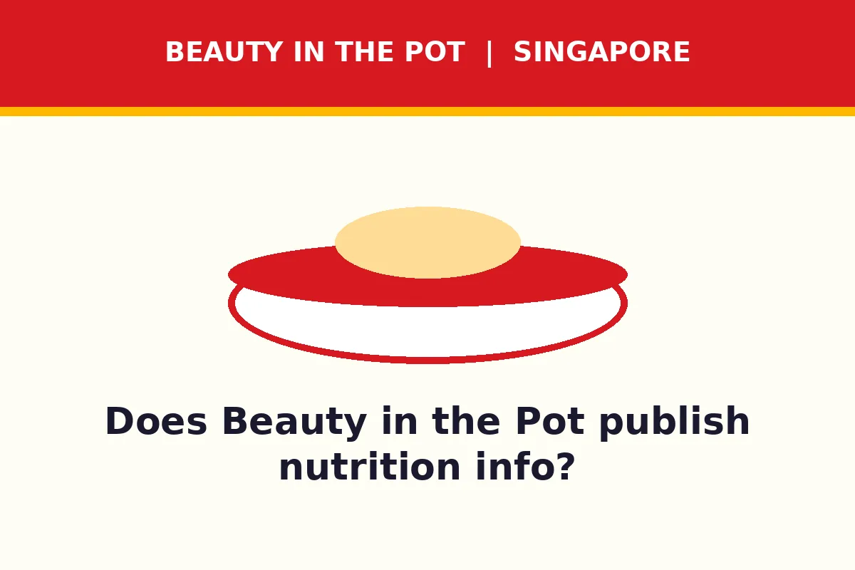 Does Beauty in the Pot publish nutrition info?