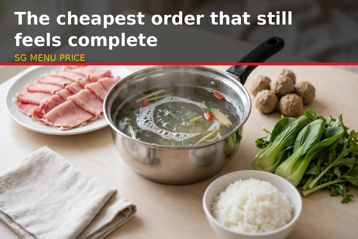 The cheapest order that still feels complete