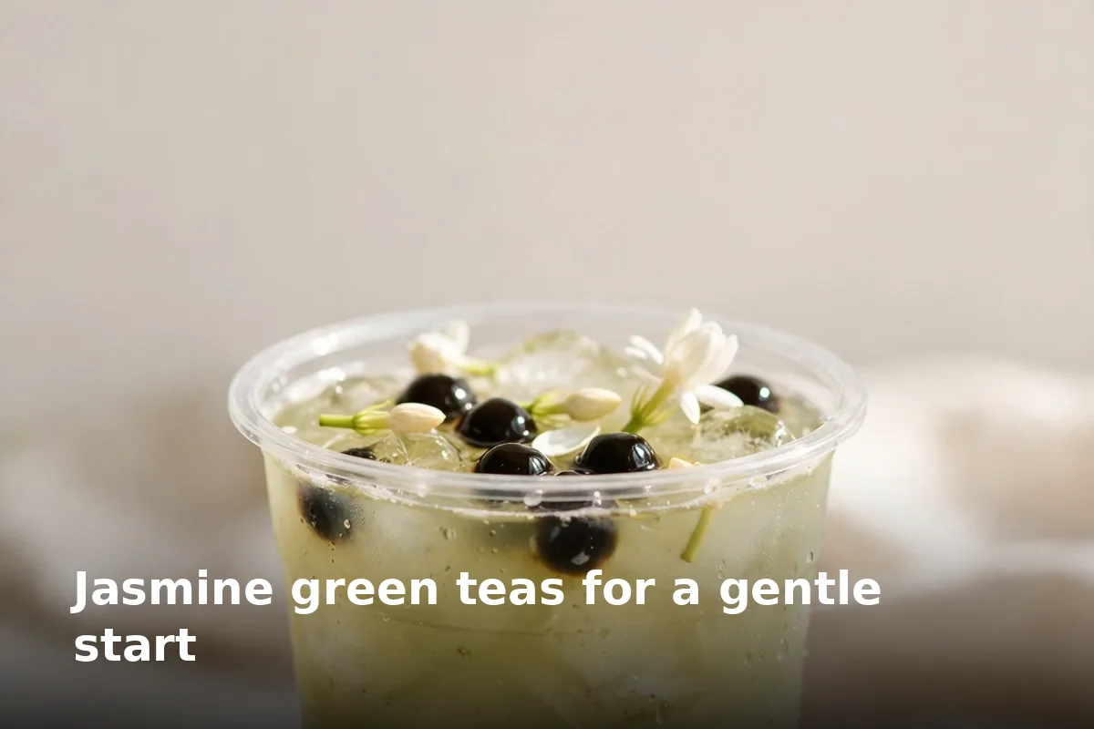 Jasmine green teas for a gentle start