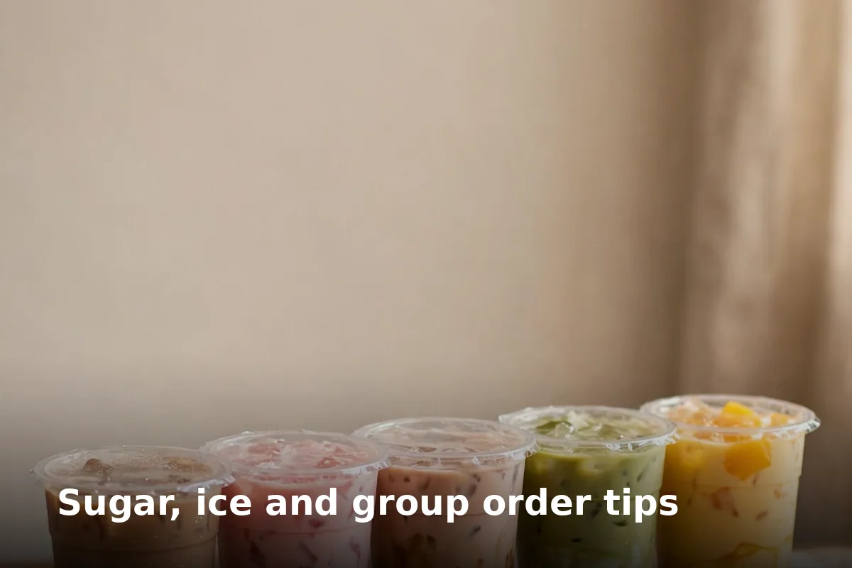 Sugar, ice and group order tips