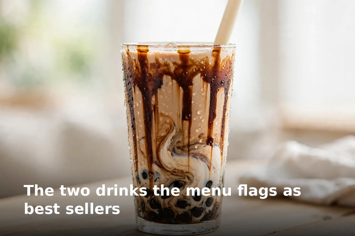 The two drinks the menu flags as best sellers