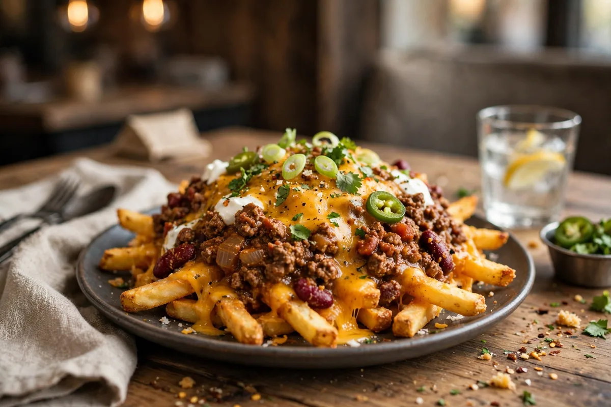 What should you order on your first visit? Loaded cheese fries with beef chilli