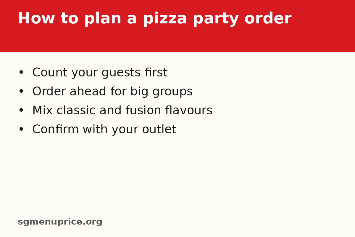 How do you plan a Canadian 241 Pizza party order?
