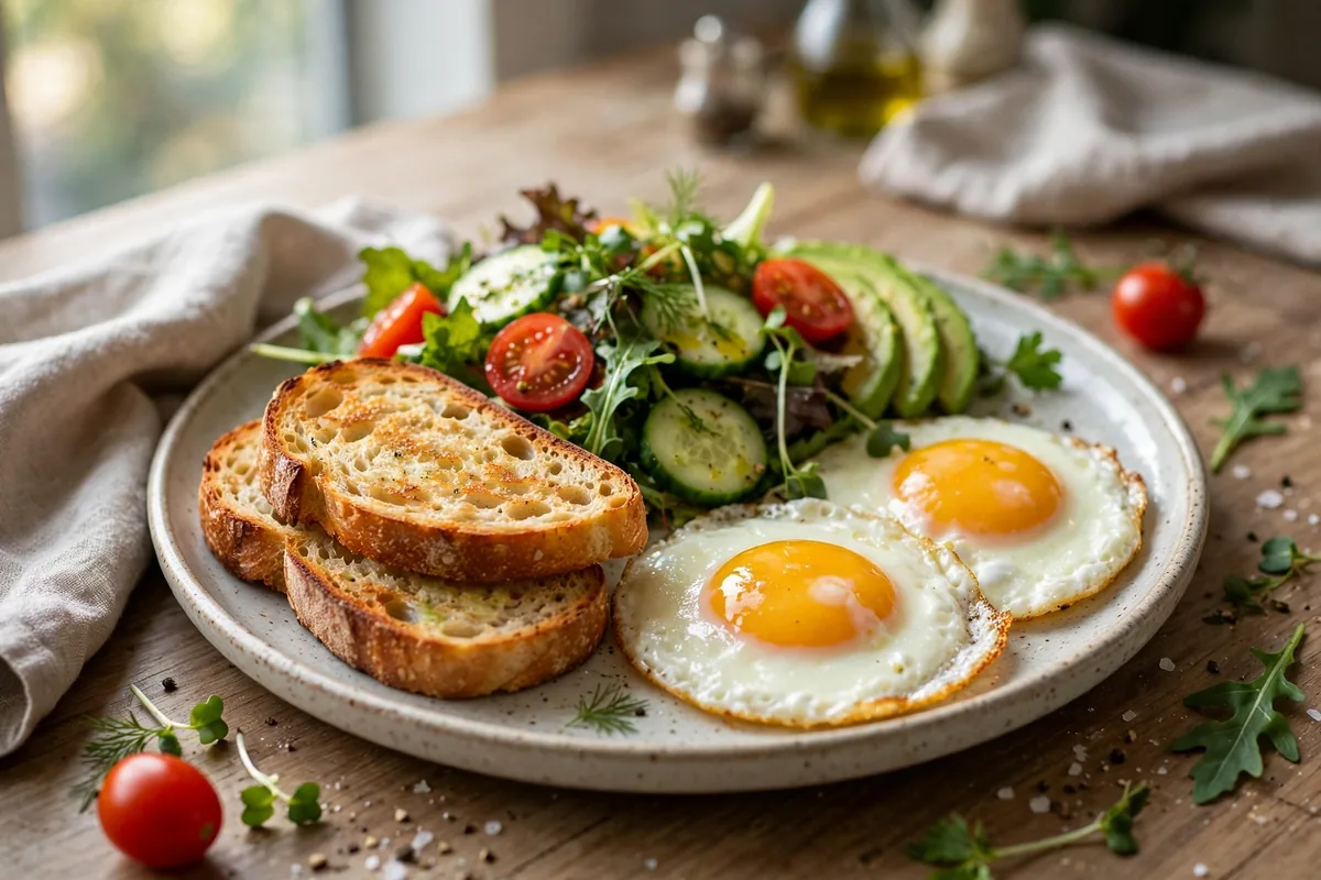 What breakfast items are on the Cedele menu card?