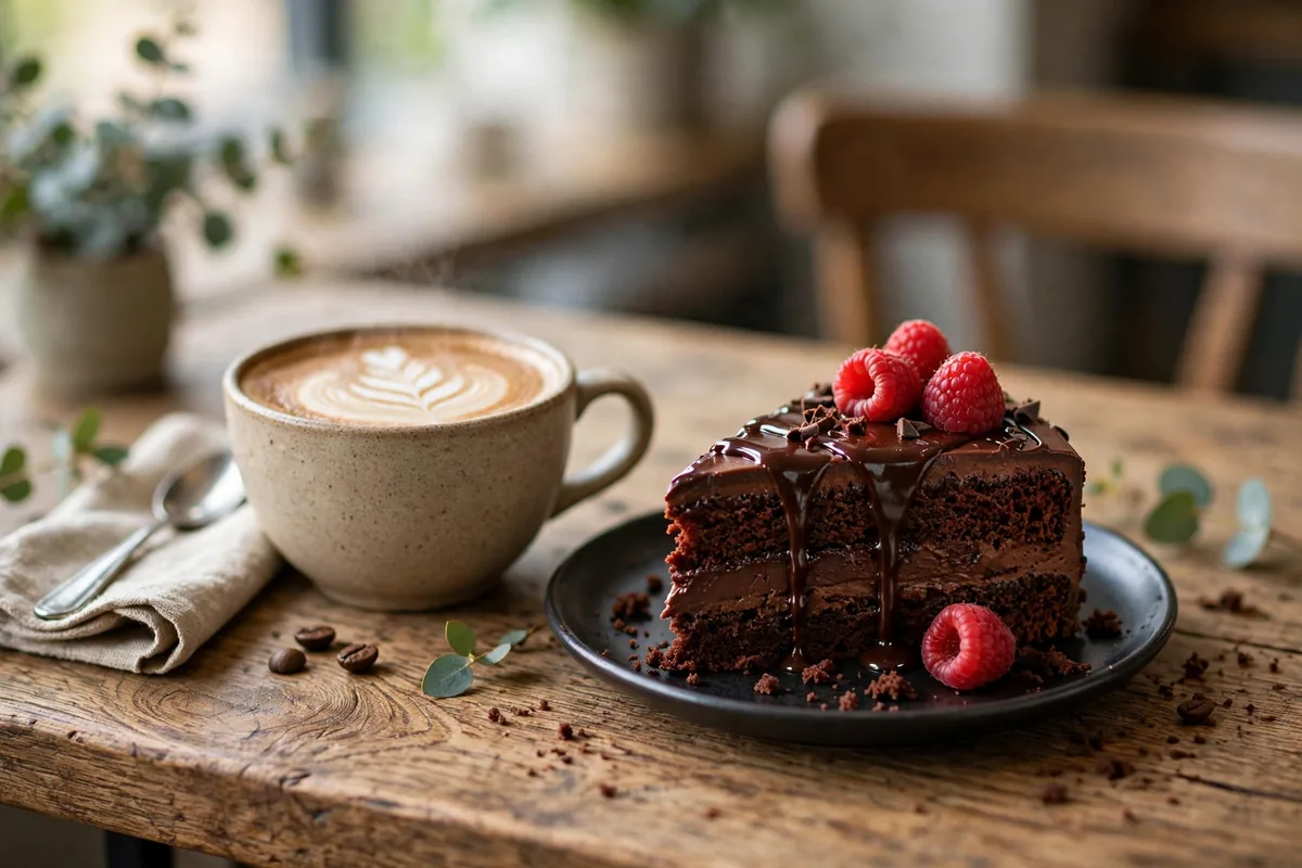 What cakes and desserts are on the Cedele menu card?