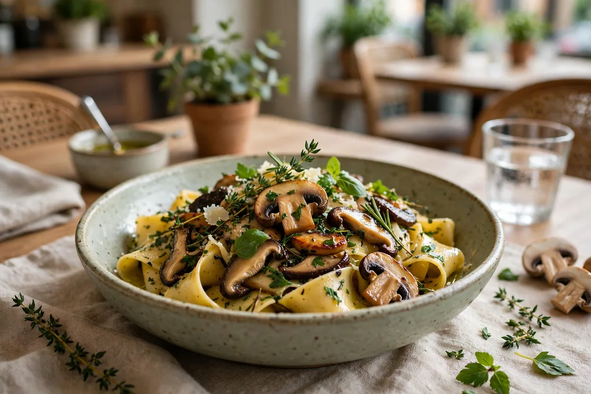What pastas and mains are on the Cedele menu?