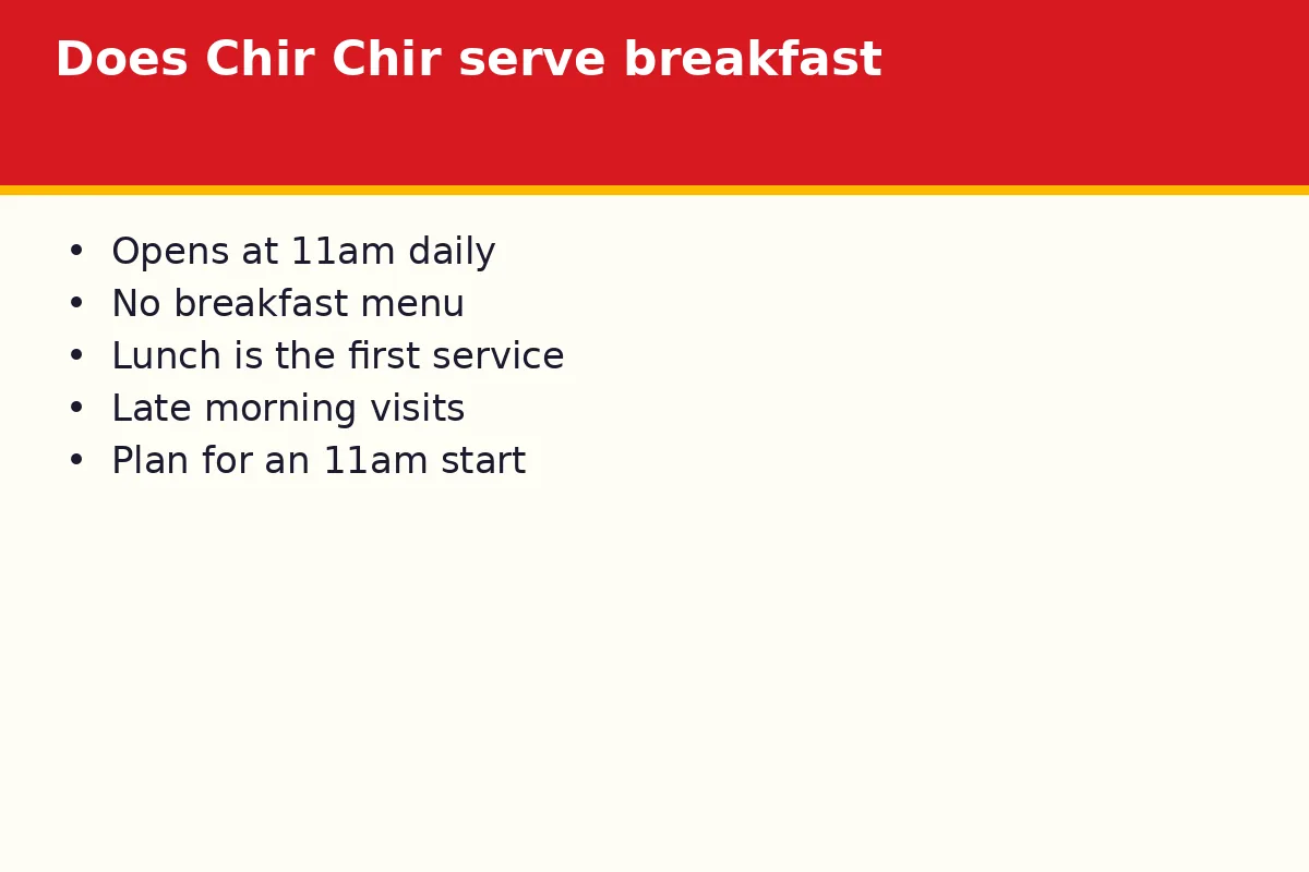 Is there a Chir Chir Breakfast Menu in Singapore?