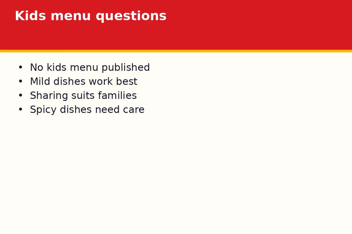 Chir Chir Kids Menu FAQ