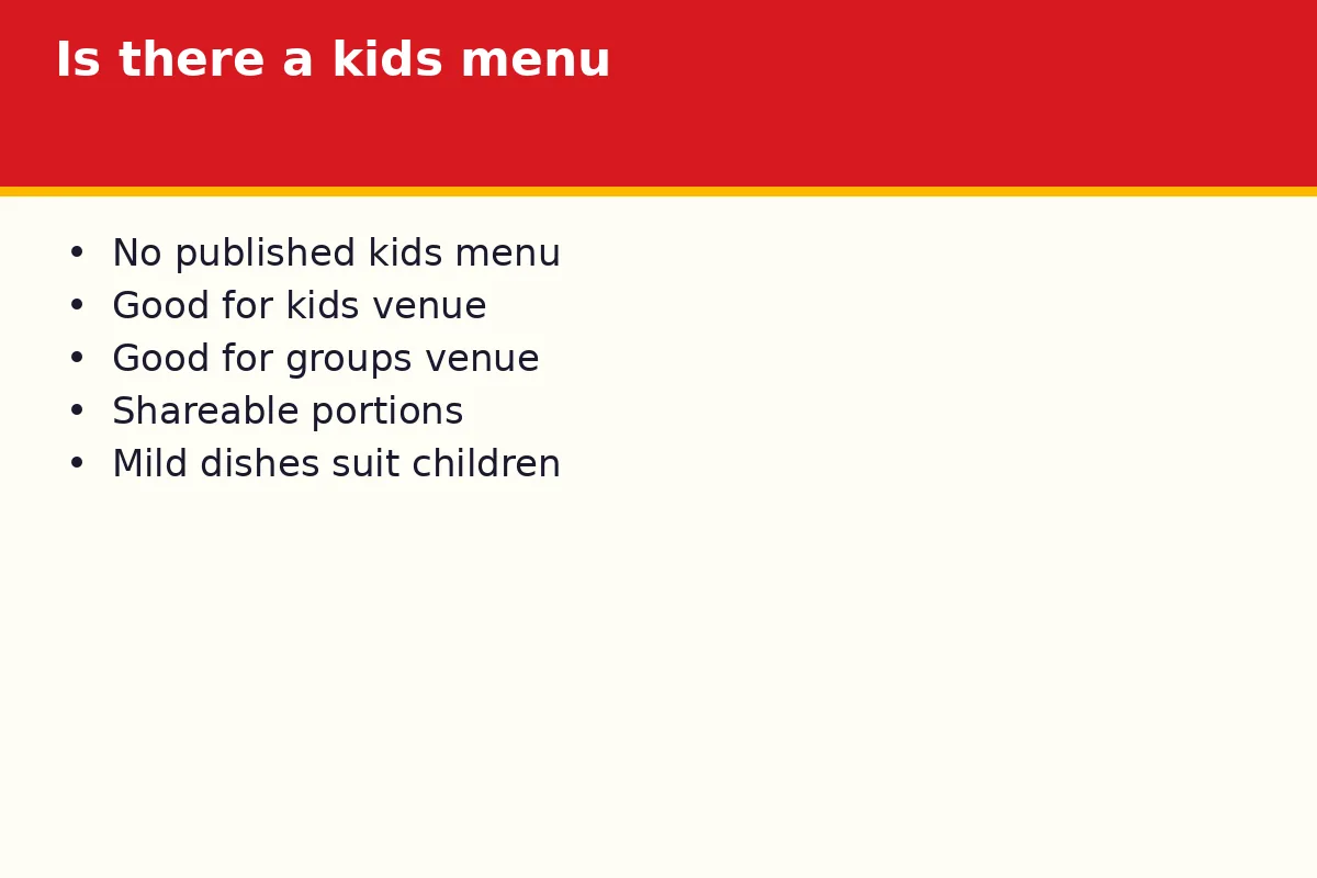 Does Chir Chir have a kids menu in Singapore?