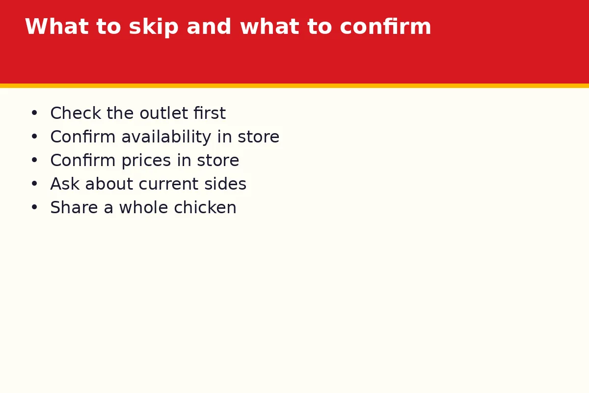 What should you confirm before you order?