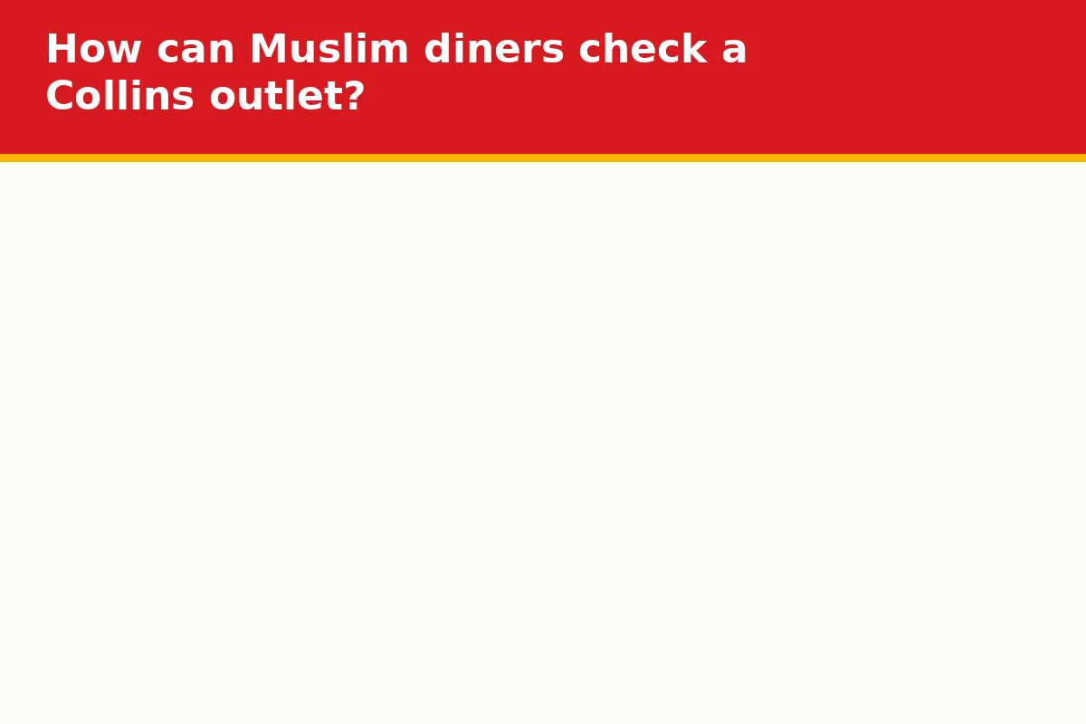 How can Muslim diners check a Collins outlet?
