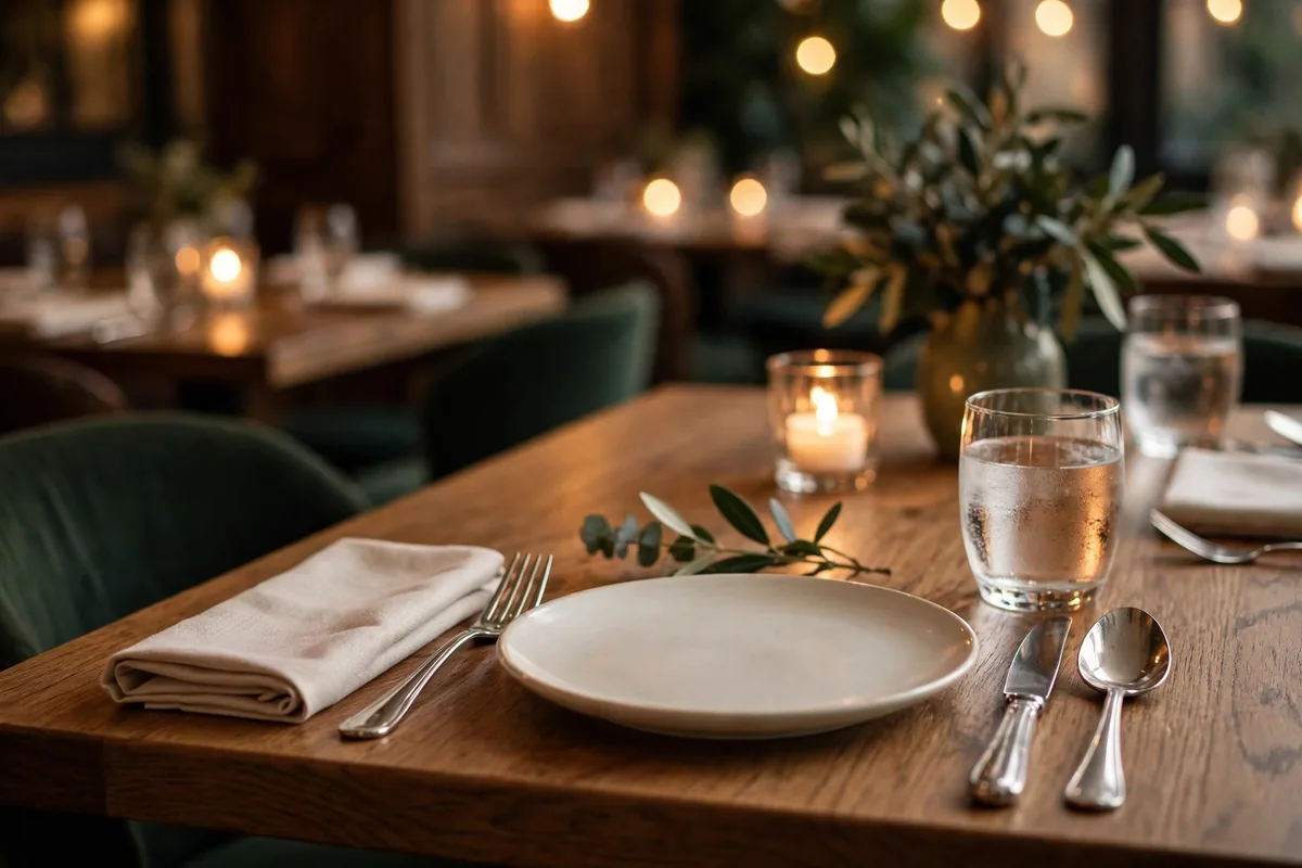 How is the Collins menu card laid out?