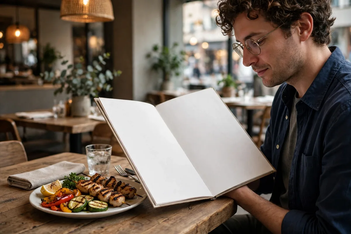 Where can you see the full Collins menu card?
