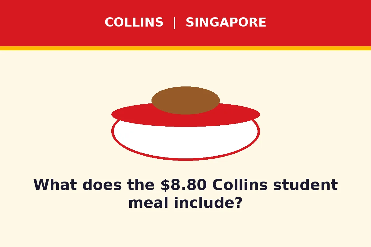What does the $8.80 Collins student meal include?