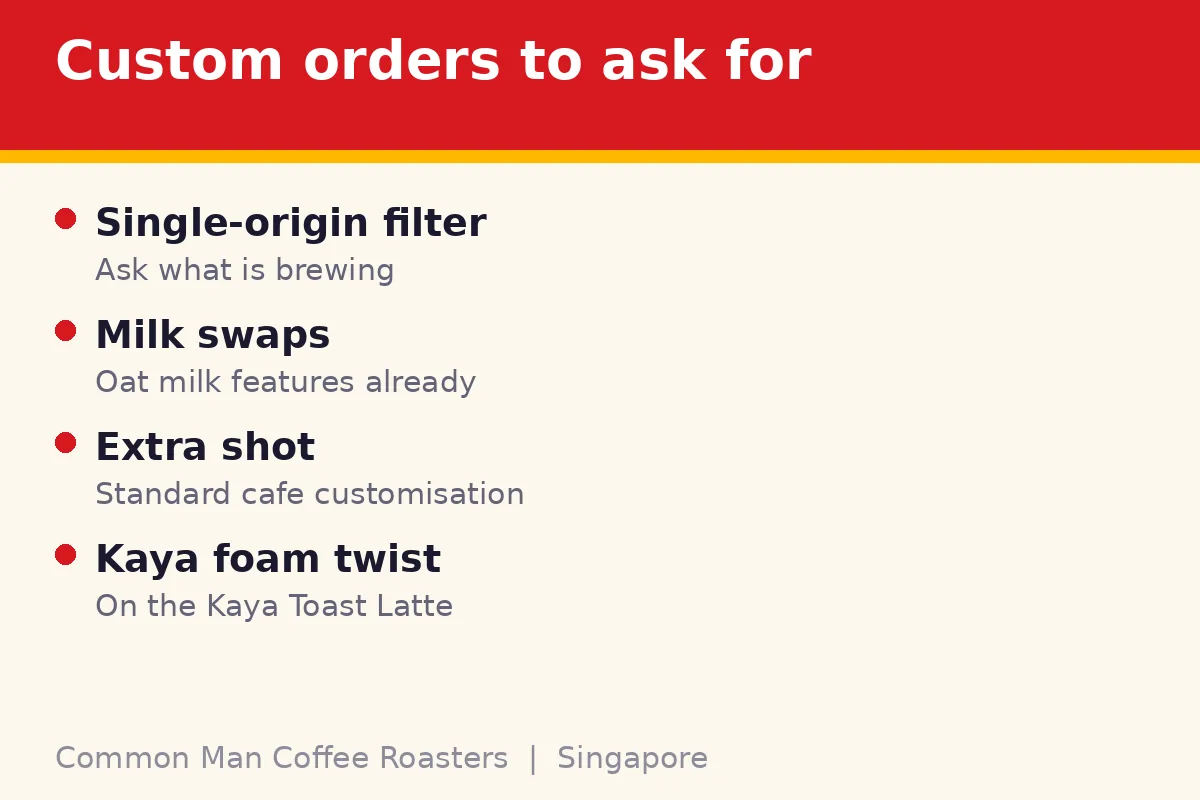 What off-menu style orders can you ask for?