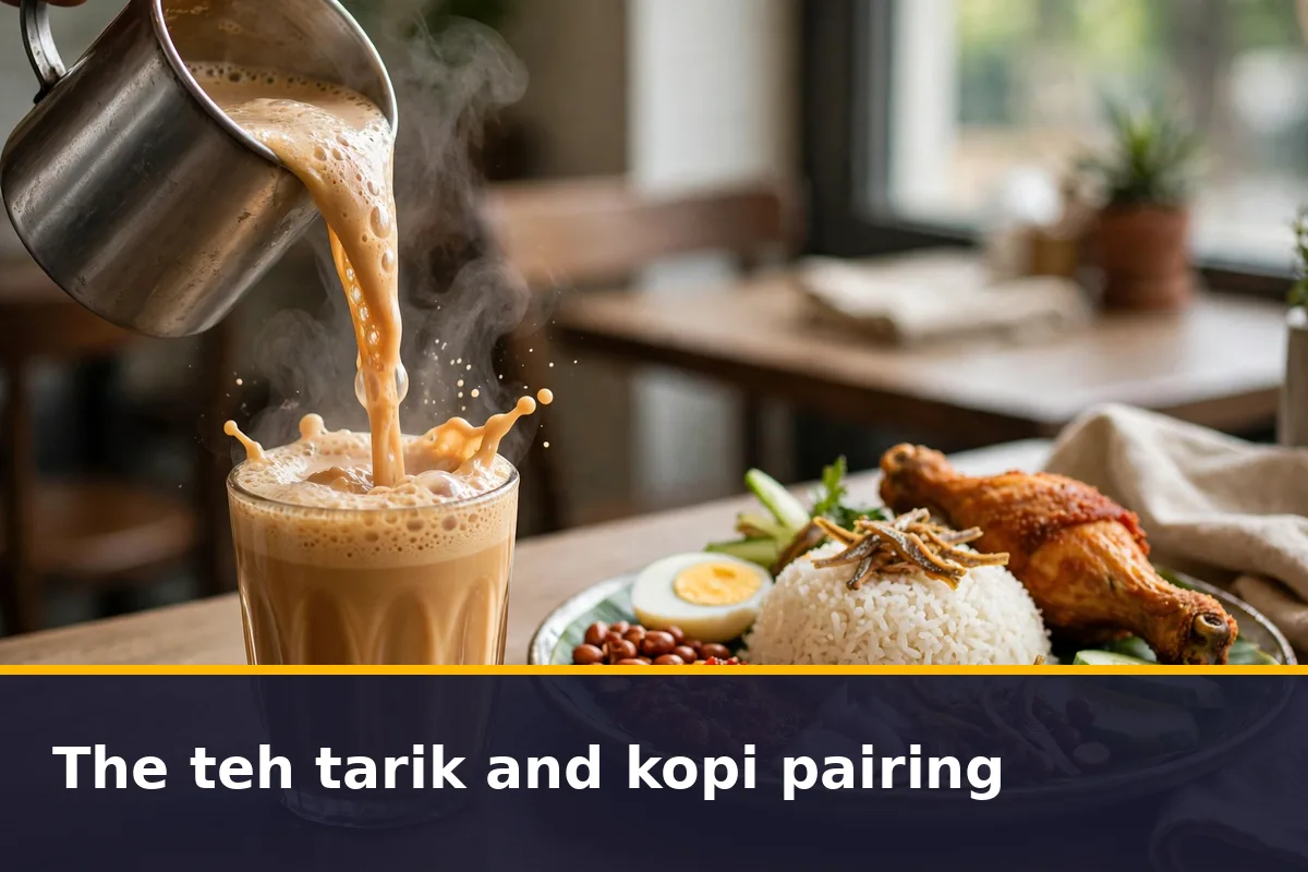 The teh tarik and kopi pairing