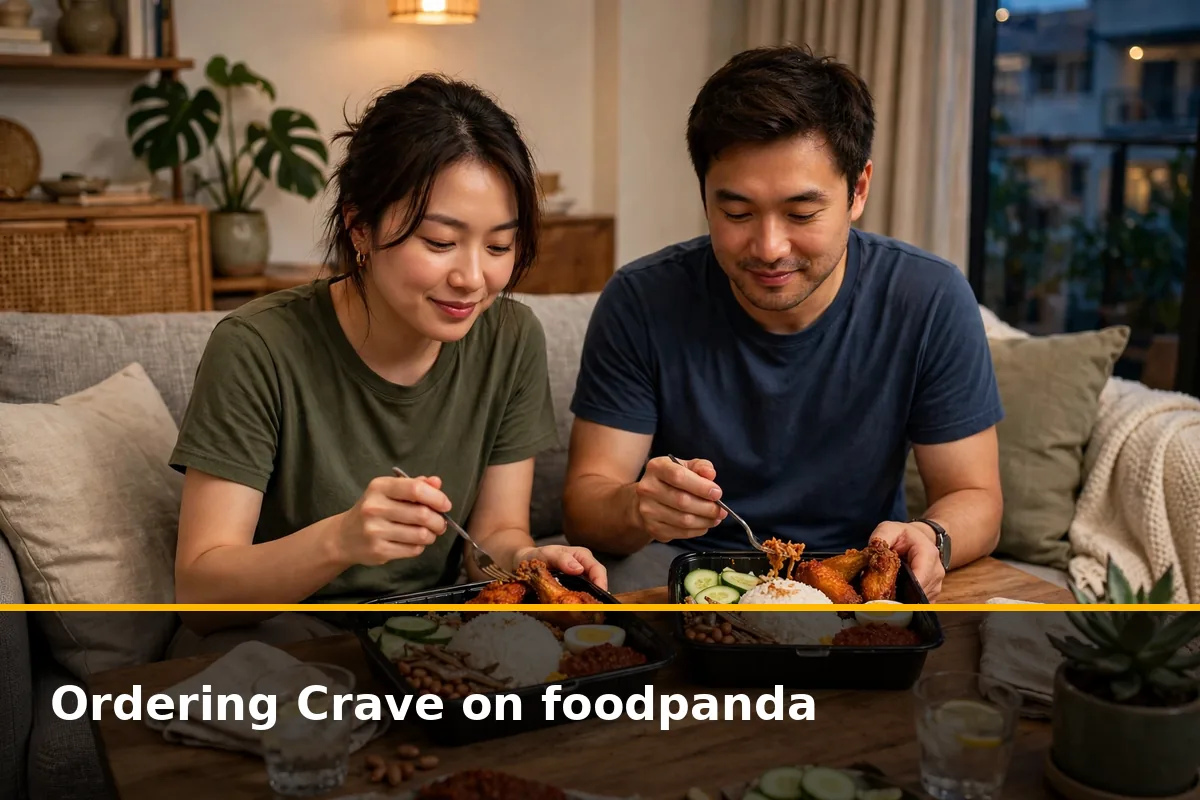 Ordering Crave on foodpanda