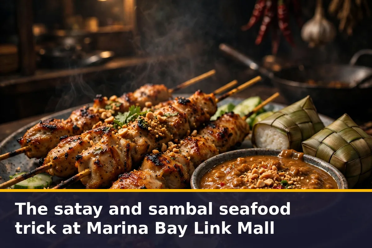 The satay and sambal seafood trick at Marina Bay Link Mall