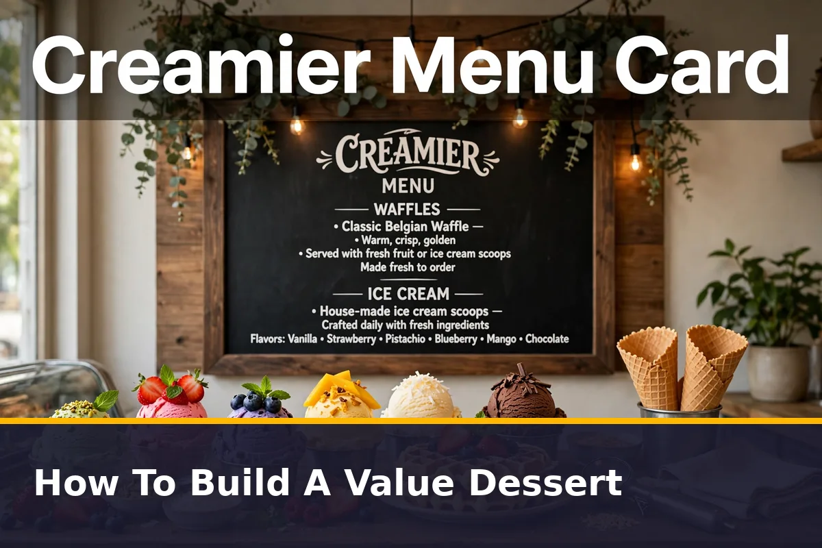 How To Build A Value Dessert