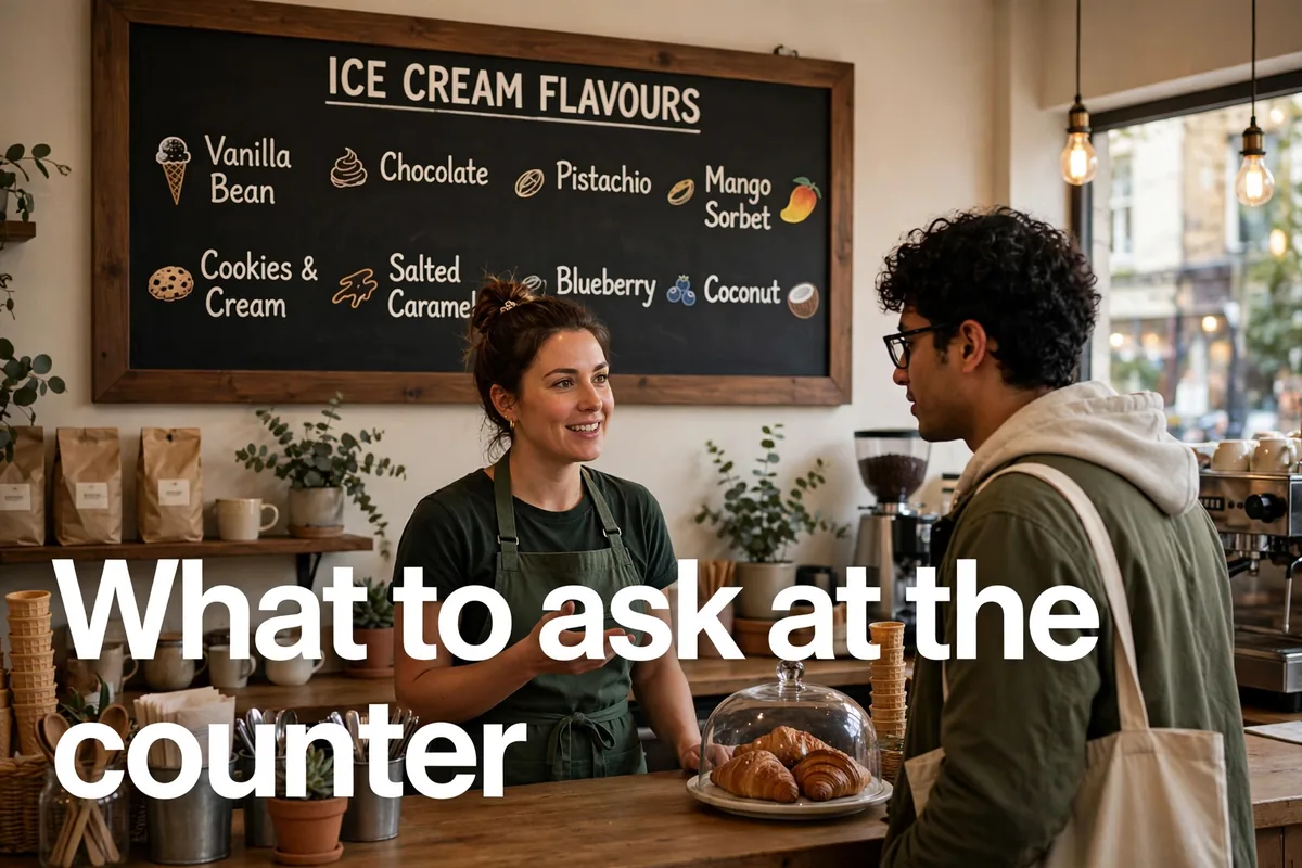 What to ask at the counter